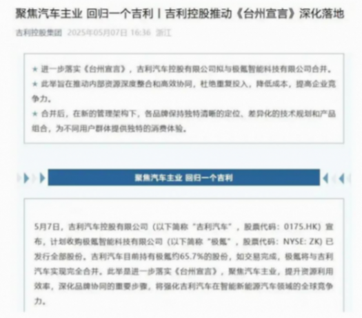 極氪告別紐交所回歸吉利：新能源整合邁入深水區(qū)
